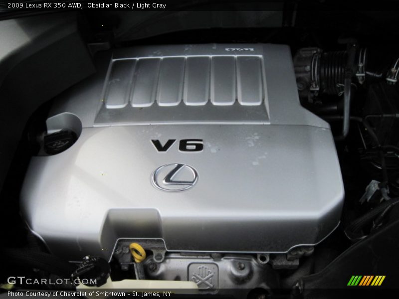 Obsidian Black / Light Gray 2009 Lexus RX 350 AWD