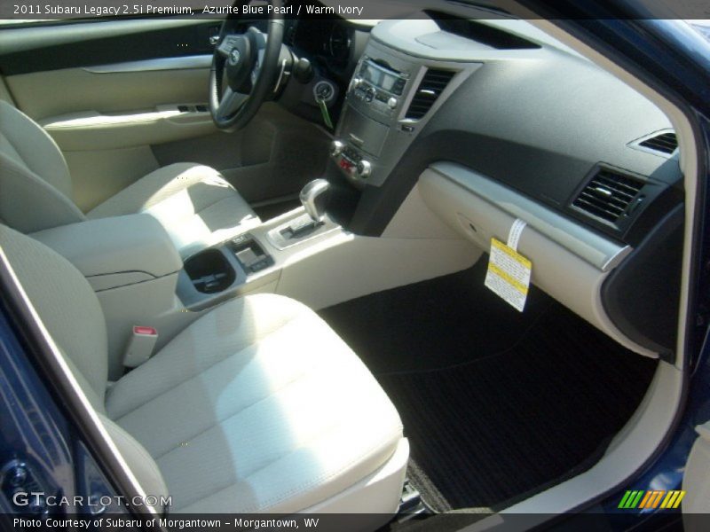 Azurite Blue Pearl / Warm Ivory 2011 Subaru Legacy 2.5i Premium
