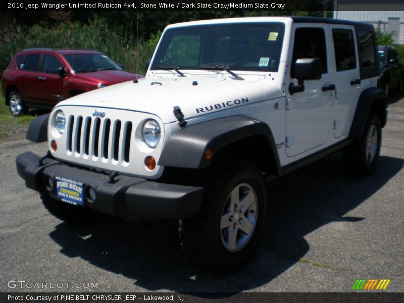 Stone White / Dark Slate Gray/Medium Slate Gray 2010 Jeep Wrangler Unlimited Rubicon 4x4