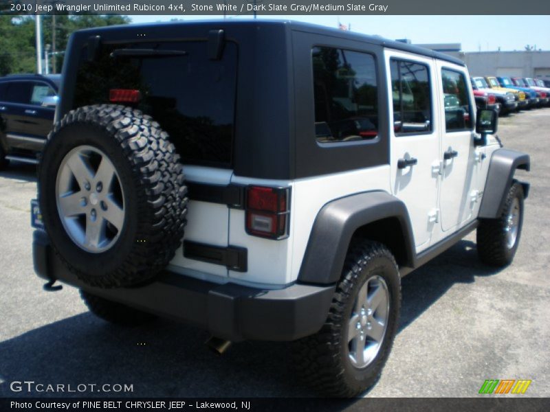 Stone White / Dark Slate Gray/Medium Slate Gray 2010 Jeep Wrangler Unlimited Rubicon 4x4