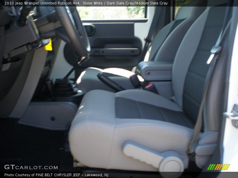 Stone White / Dark Slate Gray/Medium Slate Gray 2010 Jeep Wrangler Unlimited Rubicon 4x4