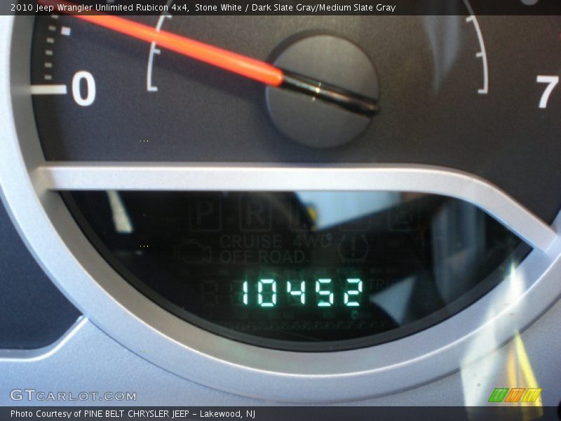 Stone White / Dark Slate Gray/Medium Slate Gray 2010 Jeep Wrangler Unlimited Rubicon 4x4