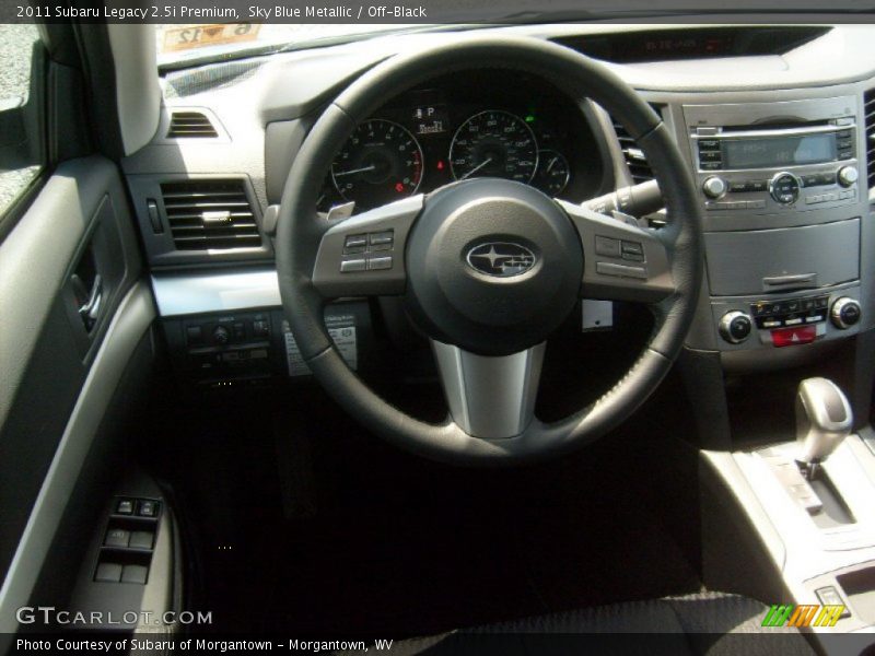 Sky Blue Metallic / Off-Black 2011 Subaru Legacy 2.5i Premium