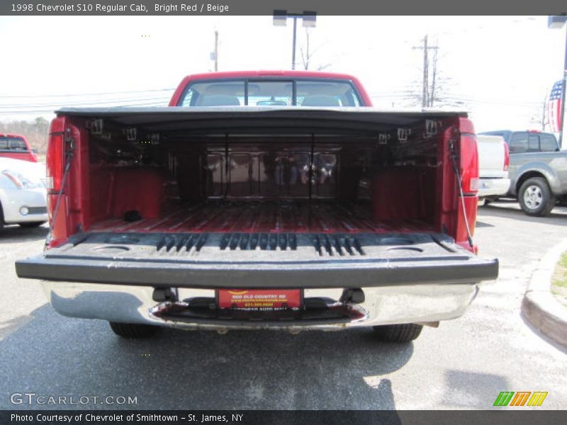 Bright Red / Beige 1998 Chevrolet S10 Regular Cab