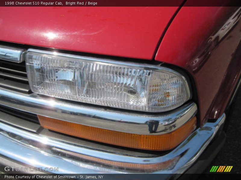 Bright Red / Beige 1998 Chevrolet S10 Regular Cab