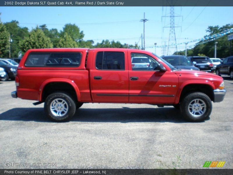  2002 Dakota SLT Quad Cab 4x4 Flame Red