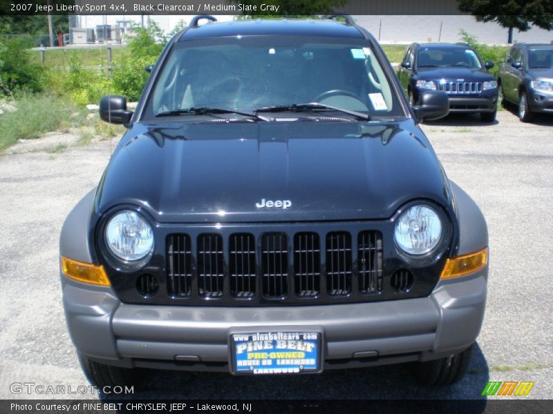 Black Clearcoat / Medium Slate Gray 2007 Jeep Liberty Sport 4x4