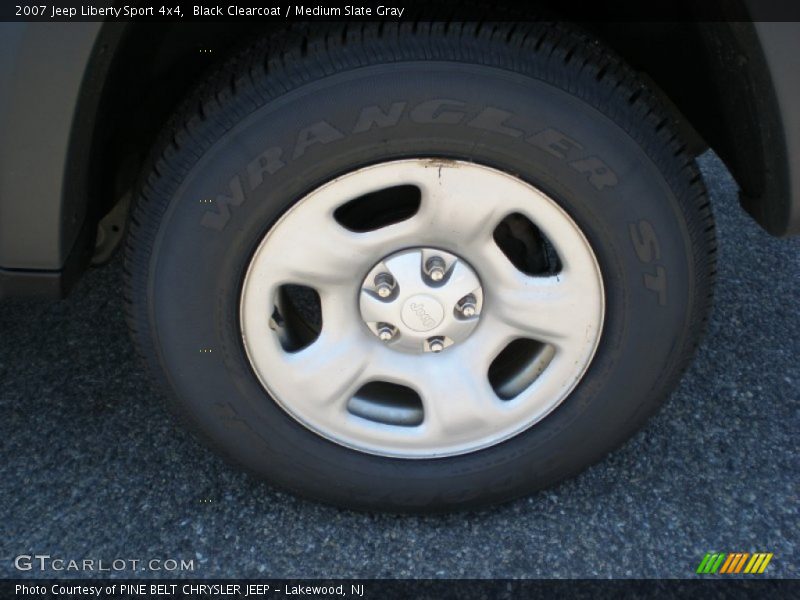 Black Clearcoat / Medium Slate Gray 2007 Jeep Liberty Sport 4x4