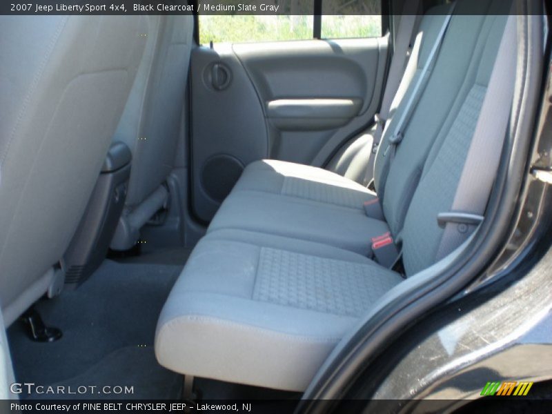 Black Clearcoat / Medium Slate Gray 2007 Jeep Liberty Sport 4x4