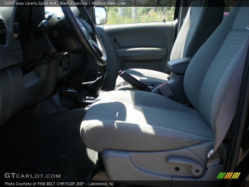 Black Clearcoat / Medium Slate Gray 2007 Jeep Liberty Sport 4x4