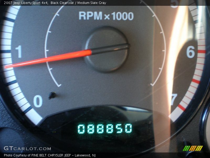 Black Clearcoat / Medium Slate Gray 2007 Jeep Liberty Sport 4x4