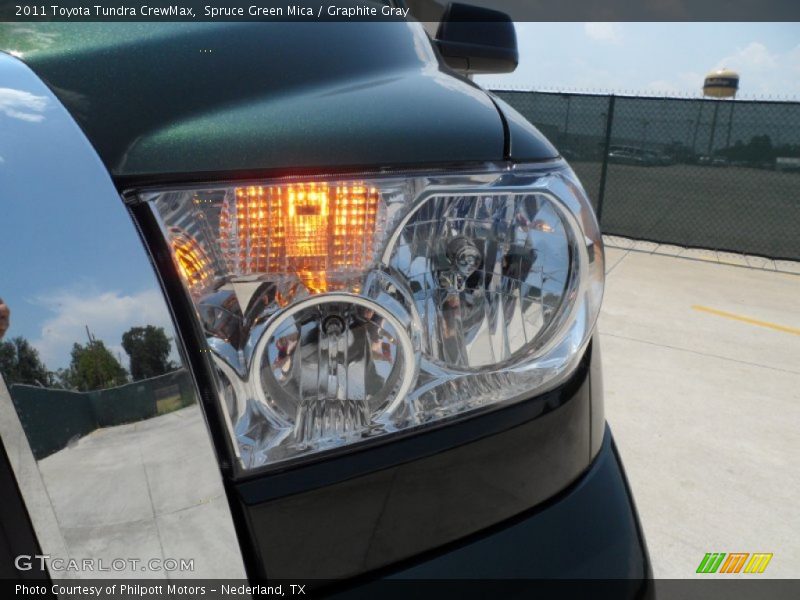 Spruce Green Mica / Graphite Gray 2011 Toyota Tundra CrewMax