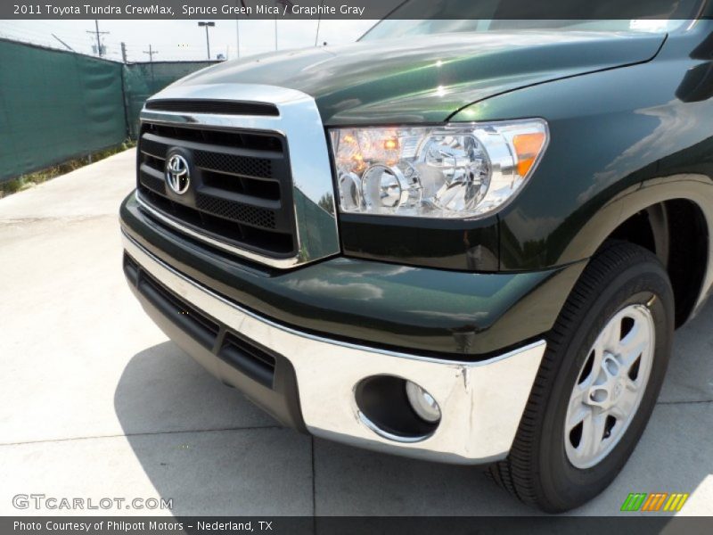 Spruce Green Mica / Graphite Gray 2011 Toyota Tundra CrewMax