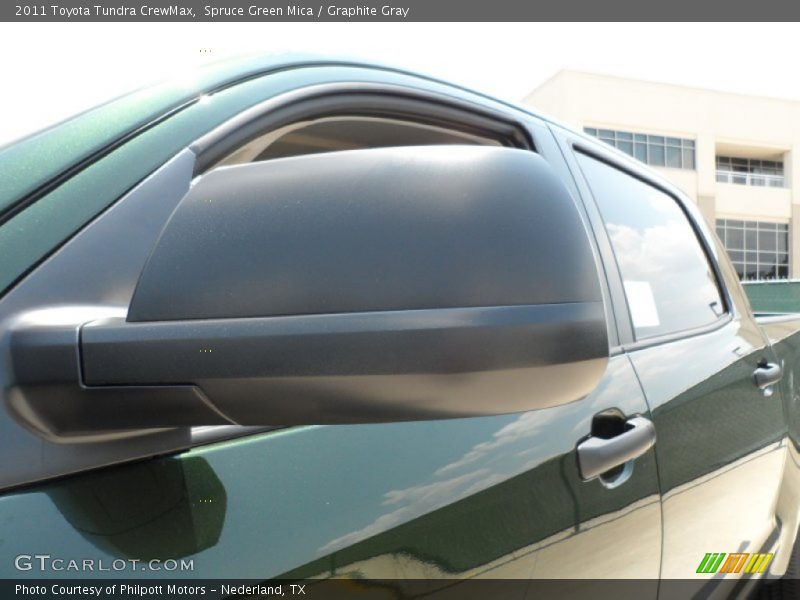 Spruce Green Mica / Graphite Gray 2011 Toyota Tundra CrewMax
