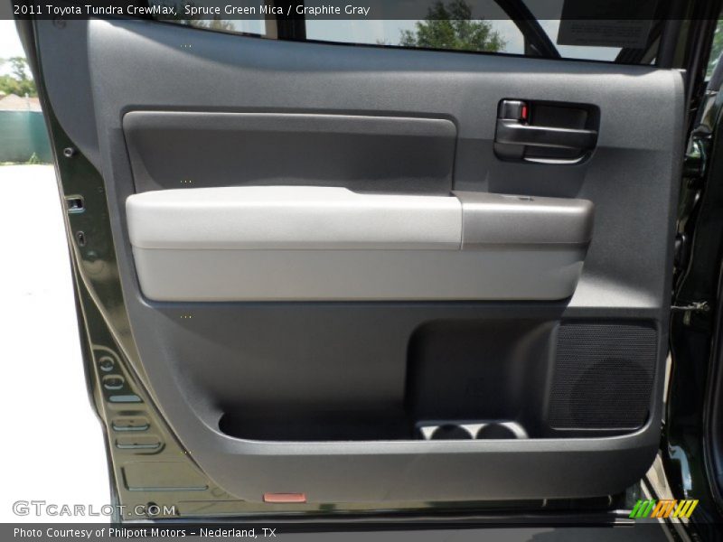 Spruce Green Mica / Graphite Gray 2011 Toyota Tundra CrewMax
