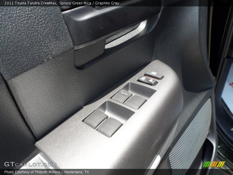 Spruce Green Mica / Graphite Gray 2011 Toyota Tundra CrewMax