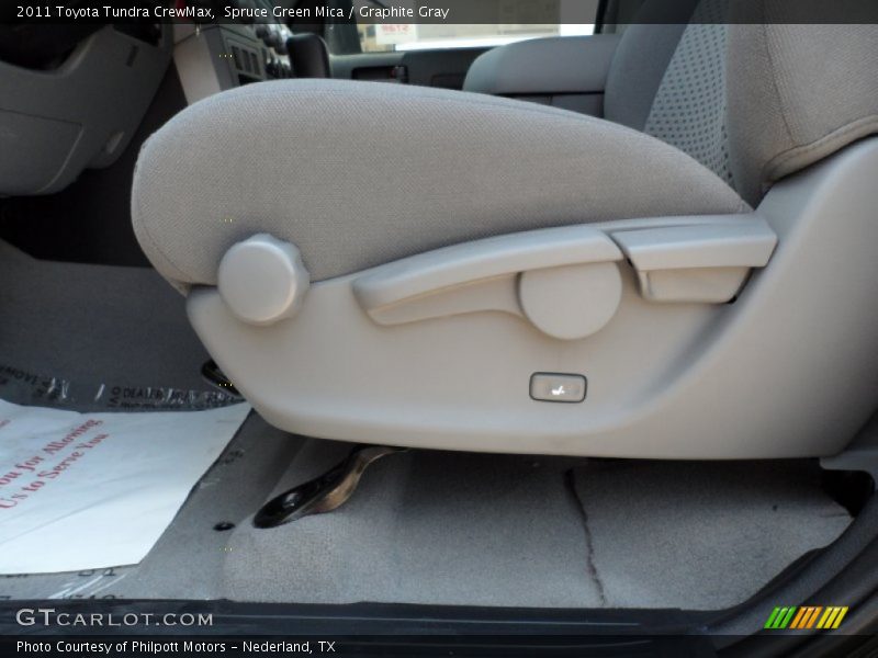 Spruce Green Mica / Graphite Gray 2011 Toyota Tundra CrewMax