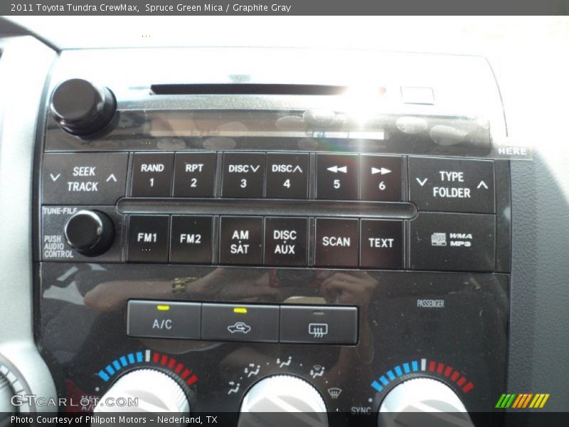 Spruce Green Mica / Graphite Gray 2011 Toyota Tundra CrewMax