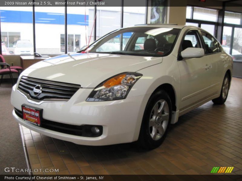 Winter Frost Pearl / Charcoal 2009 Nissan Altima 2.5 SL