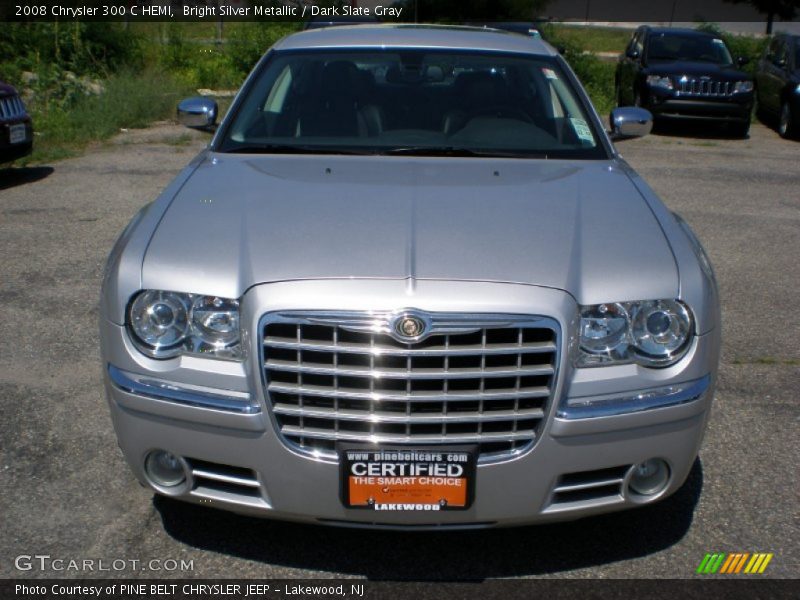 Bright Silver Metallic / Dark Slate Gray 2008 Chrysler 300 C HEMI