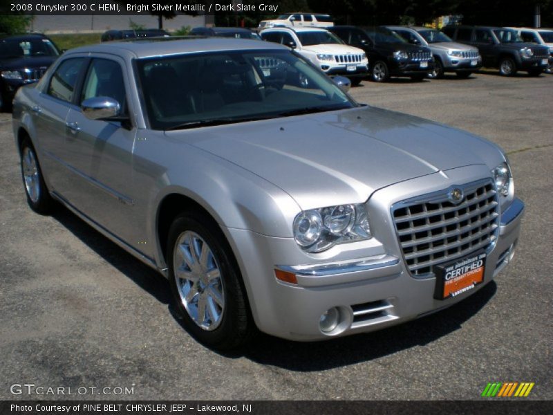 Bright Silver Metallic / Dark Slate Gray 2008 Chrysler 300 C HEMI
