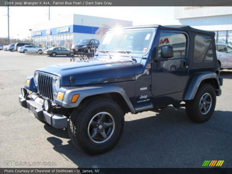 Patriot Blue Pearl / Dark Slate Gray 2004 Jeep Wrangler X 4x4