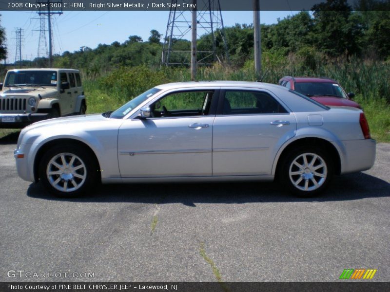 Bright Silver Metallic / Dark Slate Gray 2008 Chrysler 300 C HEMI