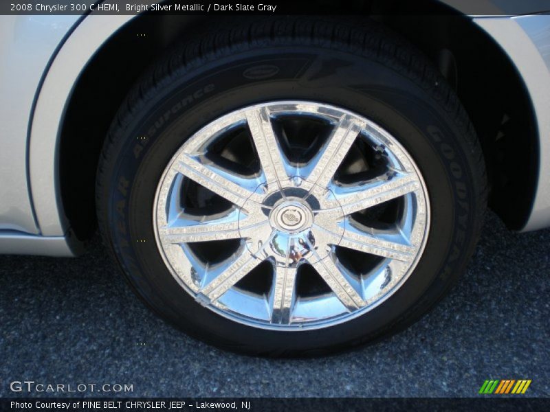 Bright Silver Metallic / Dark Slate Gray 2008 Chrysler 300 C HEMI