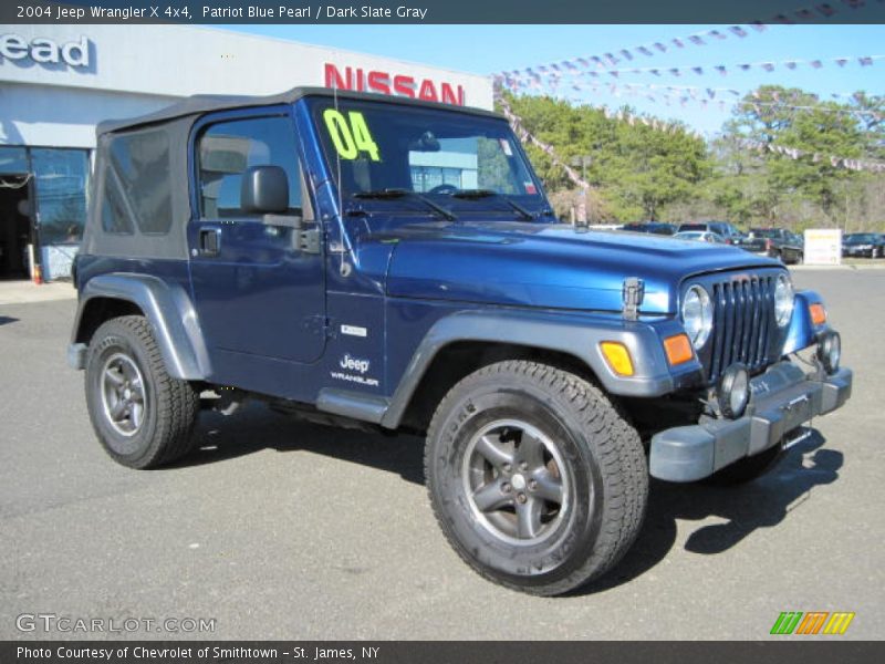 Patriot Blue Pearl / Dark Slate Gray 2004 Jeep Wrangler X 4x4