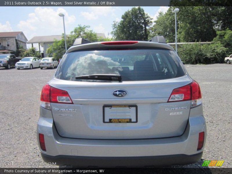 Steel Silver Metallic / Off Black 2011 Subaru Outback 2.5i Wagon