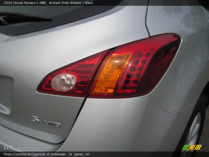 Brilliant Silver Metallic / Black 2009 Nissan Murano S AWD