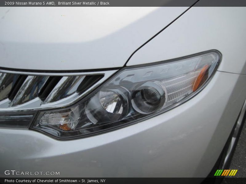 Brilliant Silver Metallic / Black 2009 Nissan Murano S AWD
