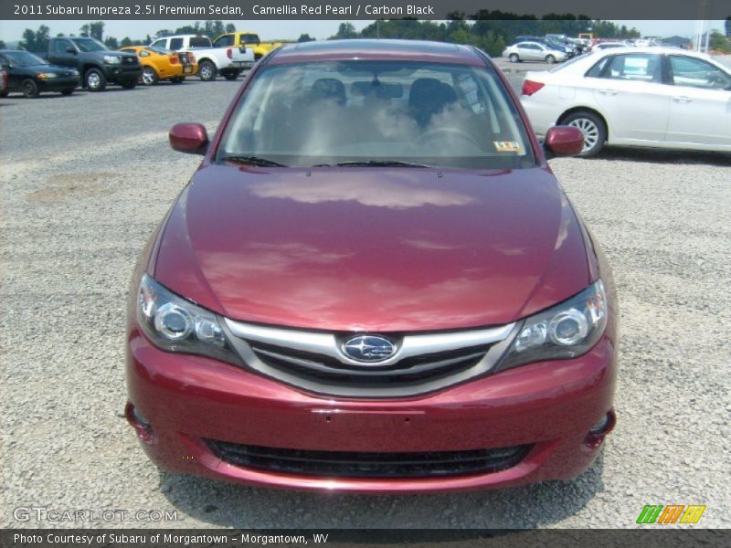 Camellia Red Pearl / Carbon Black 2011 Subaru Impreza 2.5i Premium Sedan