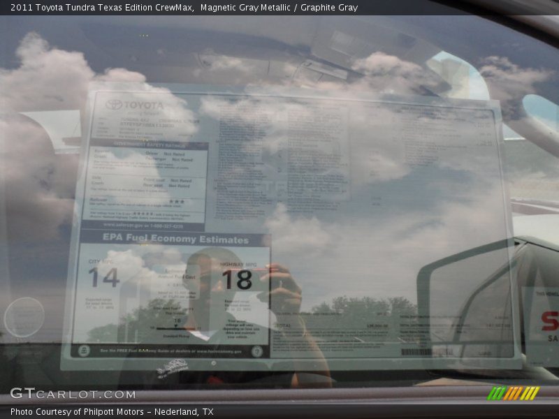 Magnetic Gray Metallic / Graphite Gray 2011 Toyota Tundra Texas Edition CrewMax