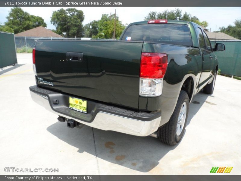 Spruce Green Mica / Sand Beige 2011 Toyota Tundra Double Cab