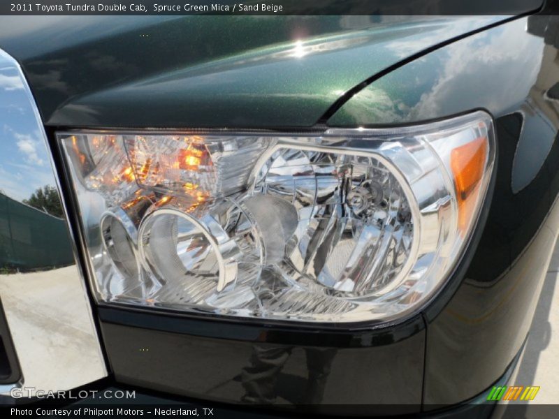 Spruce Green Mica / Sand Beige 2011 Toyota Tundra Double Cab