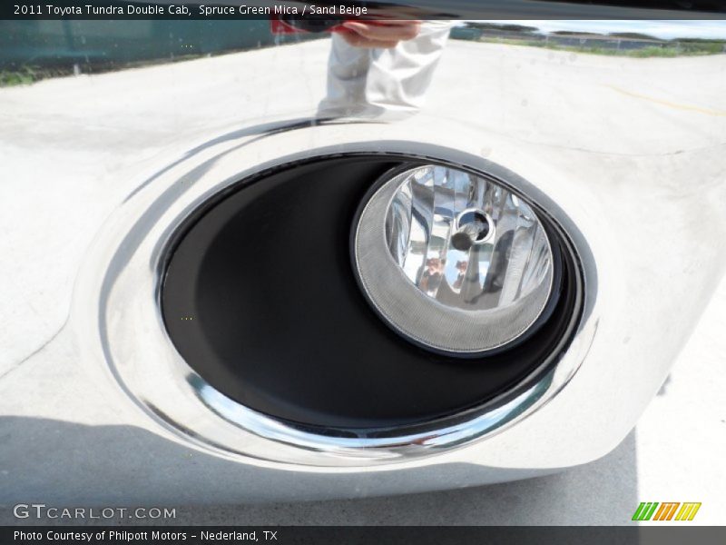 Spruce Green Mica / Sand Beige 2011 Toyota Tundra Double Cab