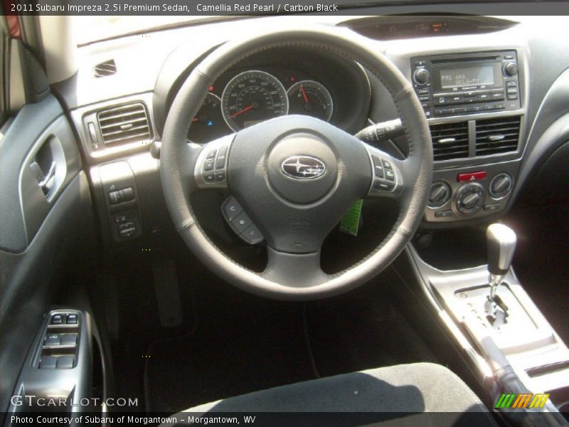 Camellia Red Pearl / Carbon Black 2011 Subaru Impreza 2.5i Premium Sedan