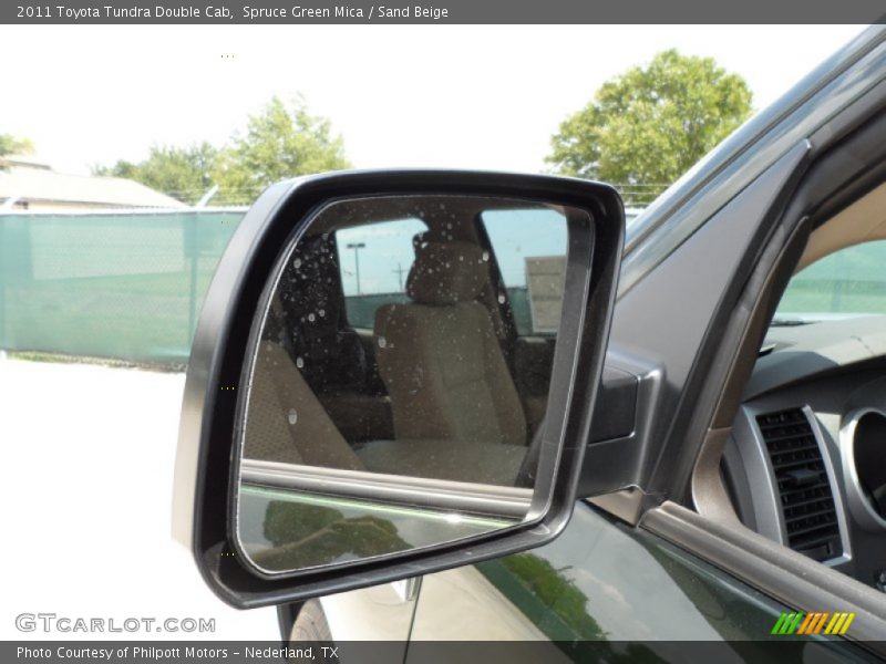 Spruce Green Mica / Sand Beige 2011 Toyota Tundra Double Cab