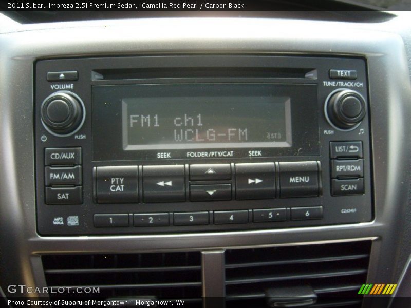 Camellia Red Pearl / Carbon Black 2011 Subaru Impreza 2.5i Premium Sedan