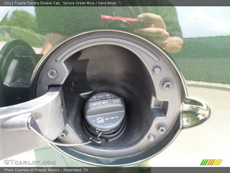 Spruce Green Mica / Sand Beige 2011 Toyota Tundra Double Cab