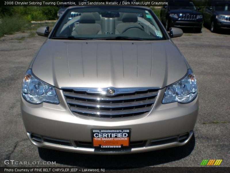 Light Sandstone Metallic / Dark Khaki/Light Graystone 2008 Chrysler Sebring Touring Convertible