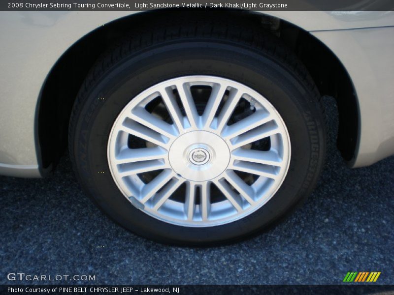 Light Sandstone Metallic / Dark Khaki/Light Graystone 2008 Chrysler Sebring Touring Convertible