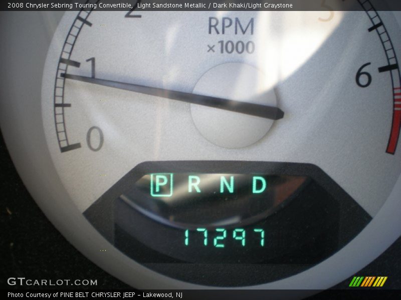 Light Sandstone Metallic / Dark Khaki/Light Graystone 2008 Chrysler Sebring Touring Convertible