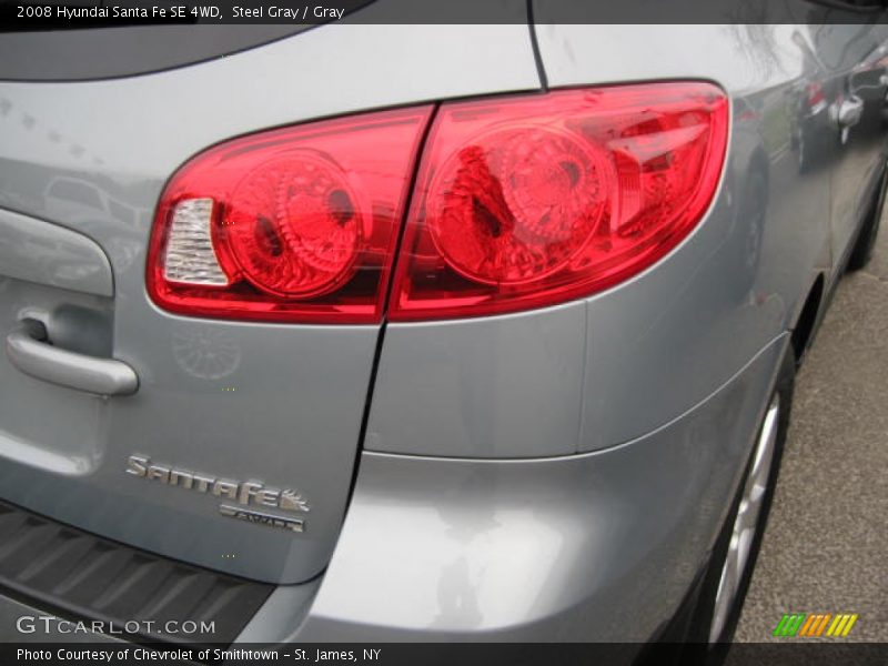 Steel Gray / Gray 2008 Hyundai Santa Fe SE 4WD