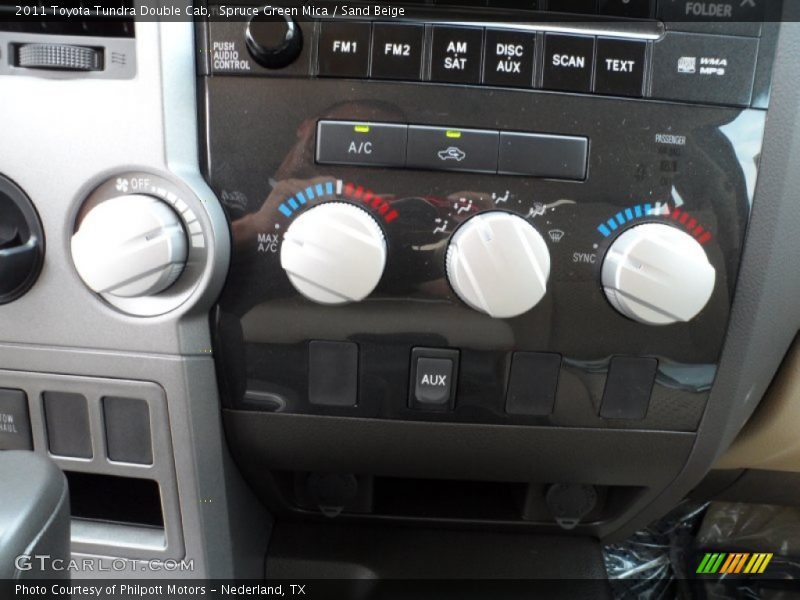 Spruce Green Mica / Sand Beige 2011 Toyota Tundra Double Cab