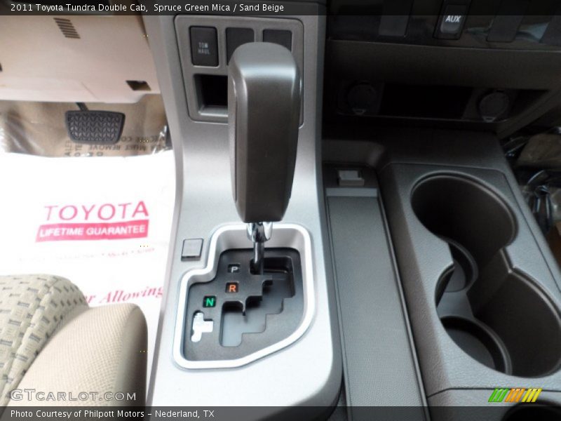 Spruce Green Mica / Sand Beige 2011 Toyota Tundra Double Cab