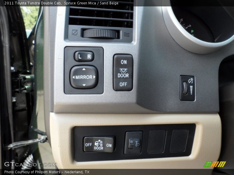 Spruce Green Mica / Sand Beige 2011 Toyota Tundra Double Cab