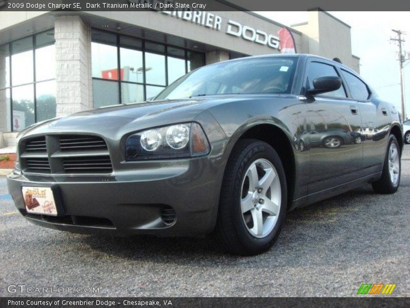 Dark Titanium Metallic / Dark Slate Gray 2009 Dodge Charger SE