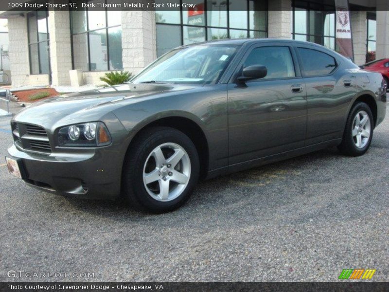 Dark Titanium Metallic / Dark Slate Gray 2009 Dodge Charger SE
